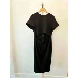 ASOS Women's Black Knee Length Dress Size 10 Formal